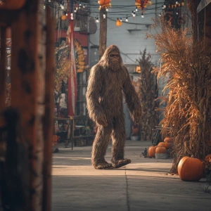 Create an image of a humanoid figure with Sasquatch-like charact...