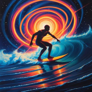 As the vibrant strokes cascade across the canvas, capturing the...