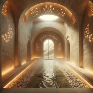 Shower 3 – Desert Spring Stall: Secluded shower enclosed within...