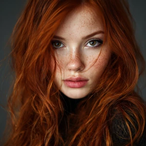 Redhead supermodel