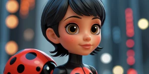 Ladybug from miraculous ladybug shrinks to action figure size
