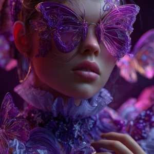 A highly detailed, hyper-realistic digital painting features a c...