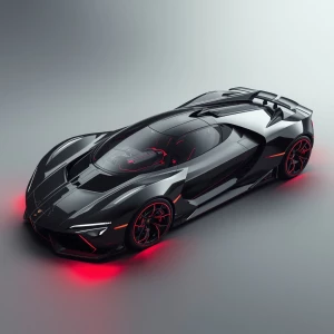 A stunning futuristic vehicle embodies sleek design and advanced...