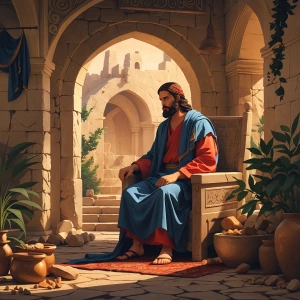 Δημιούργησε μια εικόνα της Παναγίας, ομορφη, λυπημενη και γλυκια...