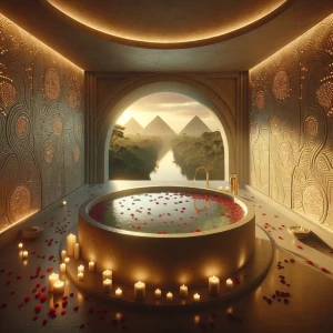 Master Bathroom – The Lotus Sanctuary: A masterpiece of serenity...