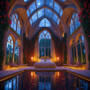 Master Bedroom — The Enchanted Gallery: A grand chamber unfolds...