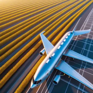 A seamless drone shot starting over golden Punjab wheat fields a...