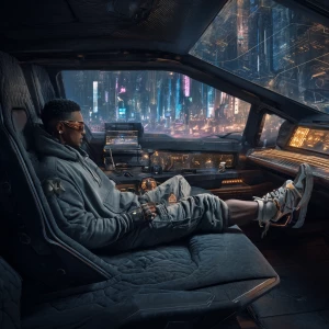 Prompt: Veedu, The Agile Star – Reclined Interface in Lamborghin...