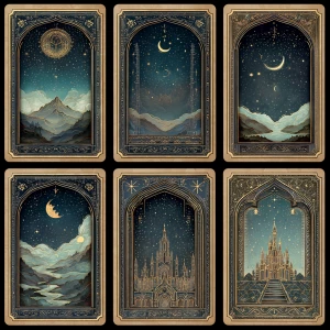 Print-ready vintage ephemera sheet with 6 coordinated journaling...