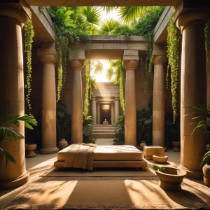 Bedroom 4 – Garden Tomb Room: A tranquil open-air sanctuary blen...