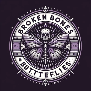 Create a logo a hyper style logo for a brand called Broken Bones...