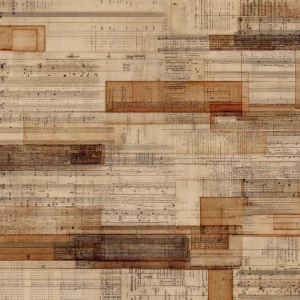 Dark Academia “Archive Ledger” background paper, wide landscape...