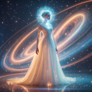 A breathtaking vision of an ethereal neo-Victorian astral projec...