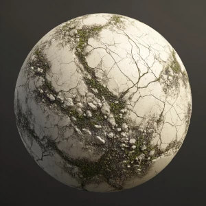 Dry sixteen by nine white angle picture of a planet with no gree...