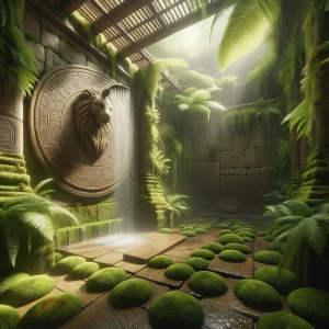 Immerse yourself – Canopy Cascade: Picture a luxurious indoor sh...