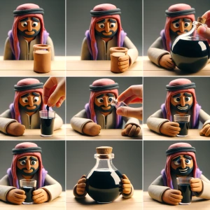 make characters look like clay and make a like guy look sad then...