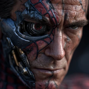 T-800 Spider-Man, ultra-detailed, ultra-realistic, masterpiece,...
