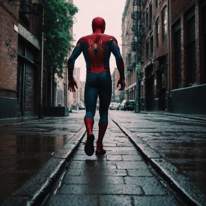 Spider man walking