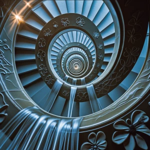 Spiral Water Staircase

A curling staircase with a stream of wat...