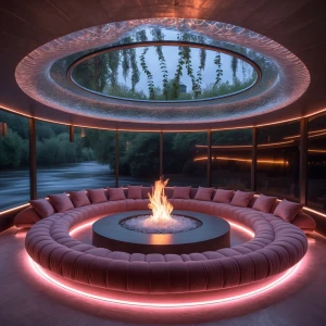 Imagine being in a sunken lounge called The Roselight Pit, a coz...