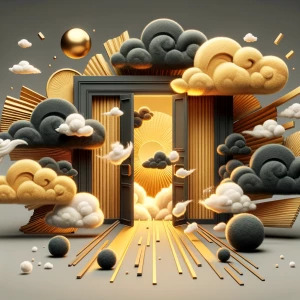 make it gold black and charcoal theme and animated with the clou...