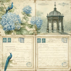 antique cream background with subtle foxed parchment softness at...