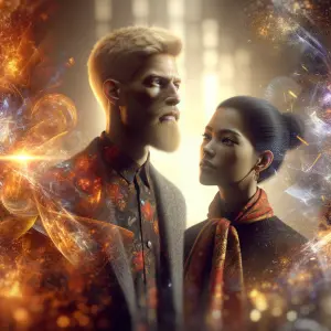 An blonde Italian standing at 5’5” & black haired latino women s...