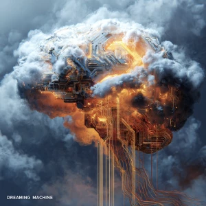 “Dreaming Machine”
Visual: A surreal AI brain made of glowing c...