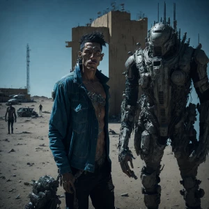 At a deserted and dilapidated rest area along a forgotten highwa...