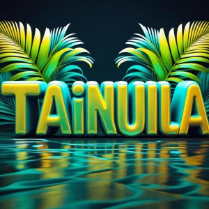 3D bold text effect with the word “TRANQUILA”.
The letters must...