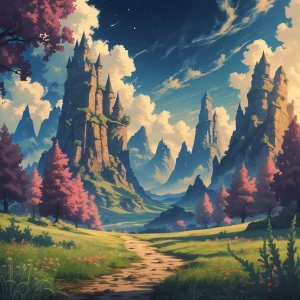 redo this. the background should be a fantasy art style