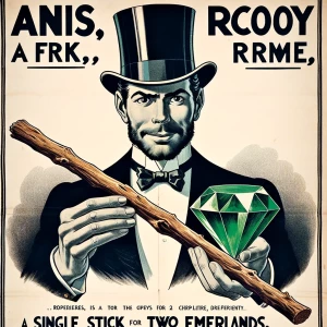Reklama jeden patyk za dwa szmaragdy
