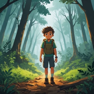 Adventure of a dony boy in a thick Forest alone
