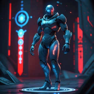 A towering Remnant–Reaper hybrid teacher from Mass Effect, stand...