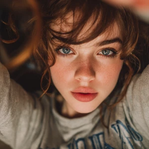 selfie of young woman