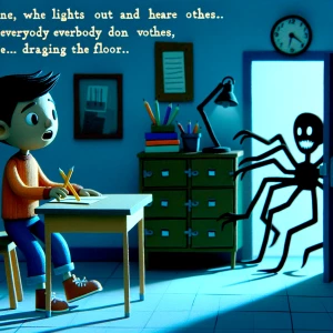 Here once was a child. One day in the middle of classes, the lig...