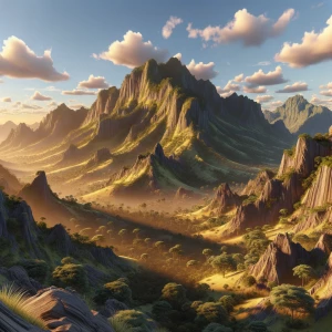 Beautiful khmer pretty 3d Mountain