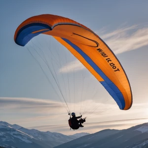 कागज़ के टुकड़े मिलकर Paraglidet Media का नाम बनाते हैं। पास में...