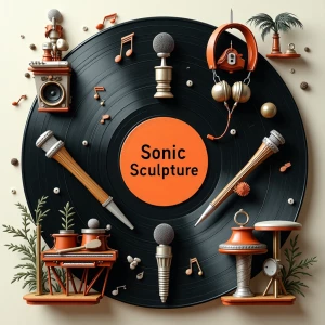 Create an image for the song generator app called  "Sonic Sculpt...