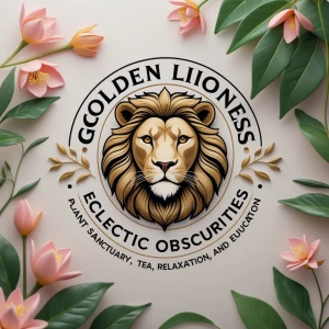 Design a sophisticated logo for "Golden Lioness Eclectic Obscuri...