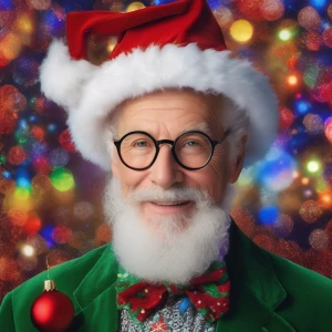 In a late-80s/early-90s holiday special scene, a portrait of ‘Mr...