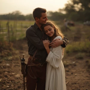 Imagem realista e cinematográfica inspirada em uma música românt...