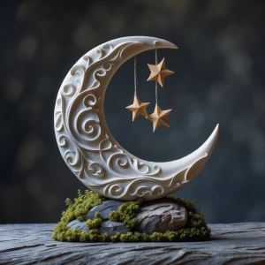 Make the tail a moon shape