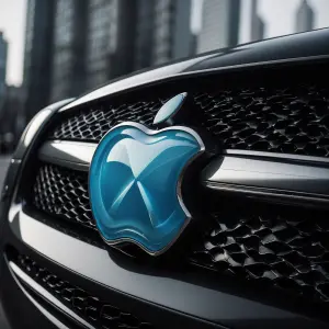 Apple logo style, infusing it with dental symbolism for a creati...