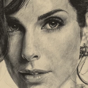 Close up of Sandra Bullock