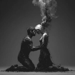 Two souls meeting for the last time at the border of dream and r...