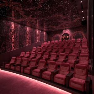 Step into The Obsidian Bloom theater: Picture yourself stepping...