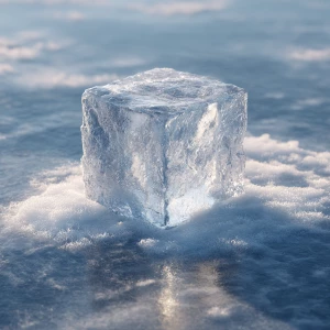 A block of ice