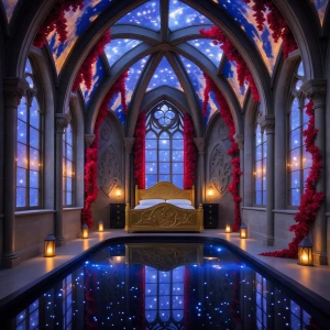 In a grand chamber known as "The Enchanted Gallery" within the m...