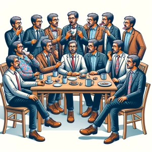 Depict in a homoerotic scene the male representation of the ment...